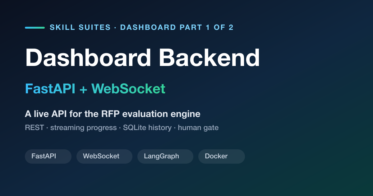 Build a Live Dashboard Backend for Your AI Engine: FastAPI + WebSocket (Dashboard Part 1)