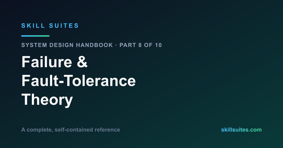 Failure & Fault-Tolerance Theory: The Complete System Design Reference