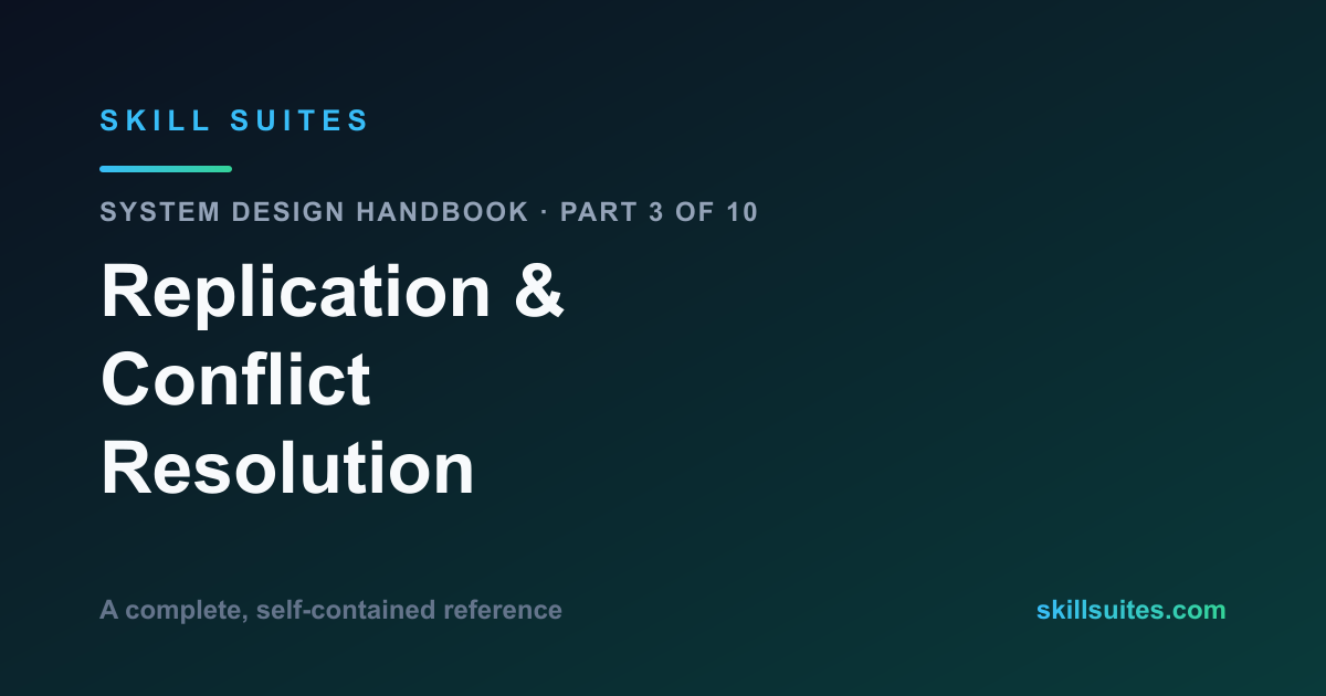Replication & Conflict Resolution: The Complete System Design Reference