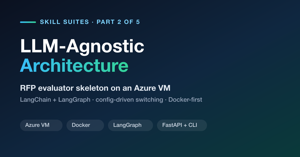 Build an LLM-Agnostic RFP Evaluator: Architecture on an Azure VM (Part 2)