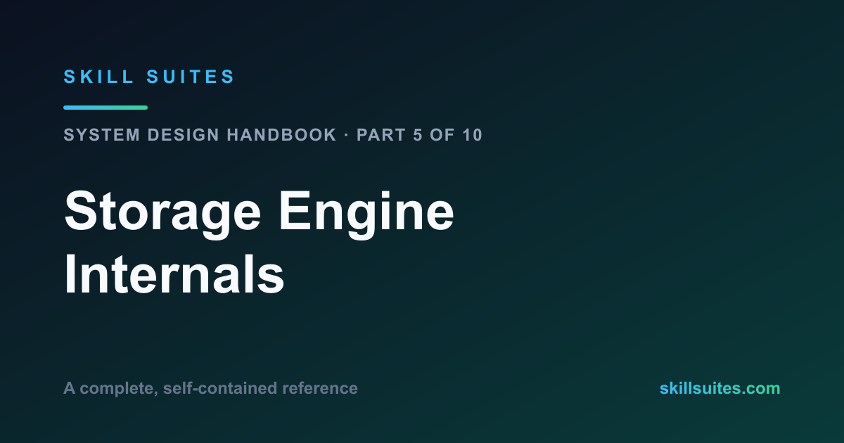 Storage Engine Internals: B-Trees, LSM-Trees & WAL Complete Reference