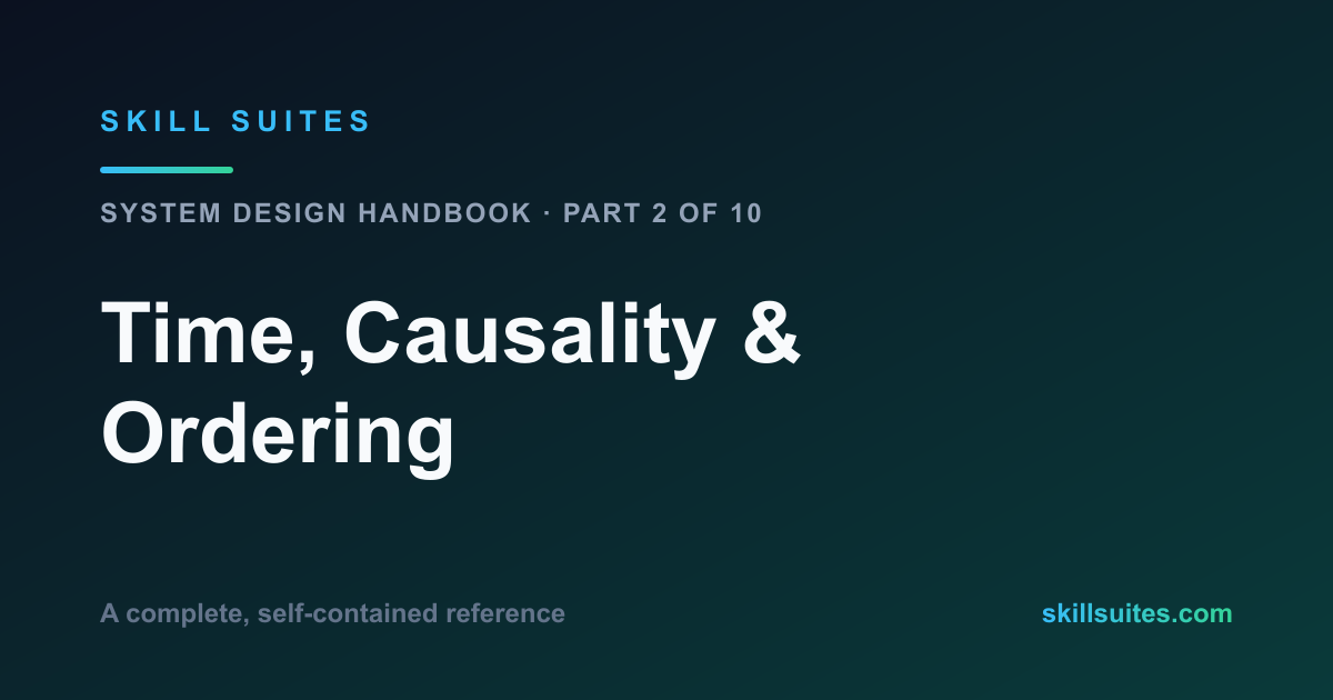 Time, Causality & Ordering in Distributed Systems: Complete Reference