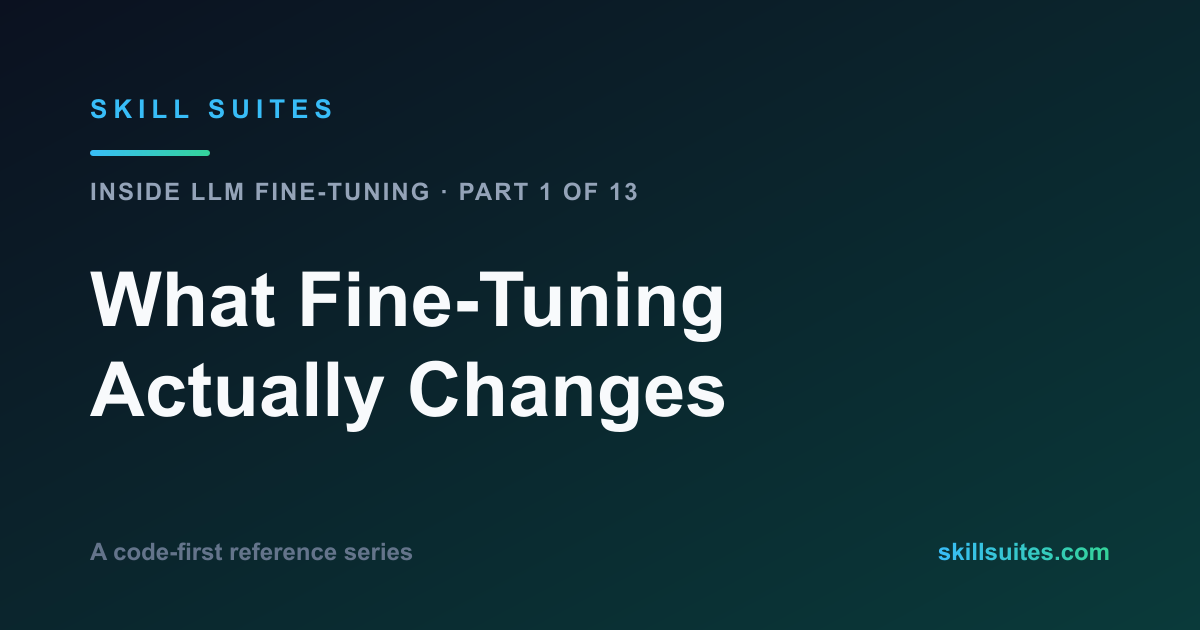 LLM Fine-Tuning Explained: What Actually Changes Inside the Model
