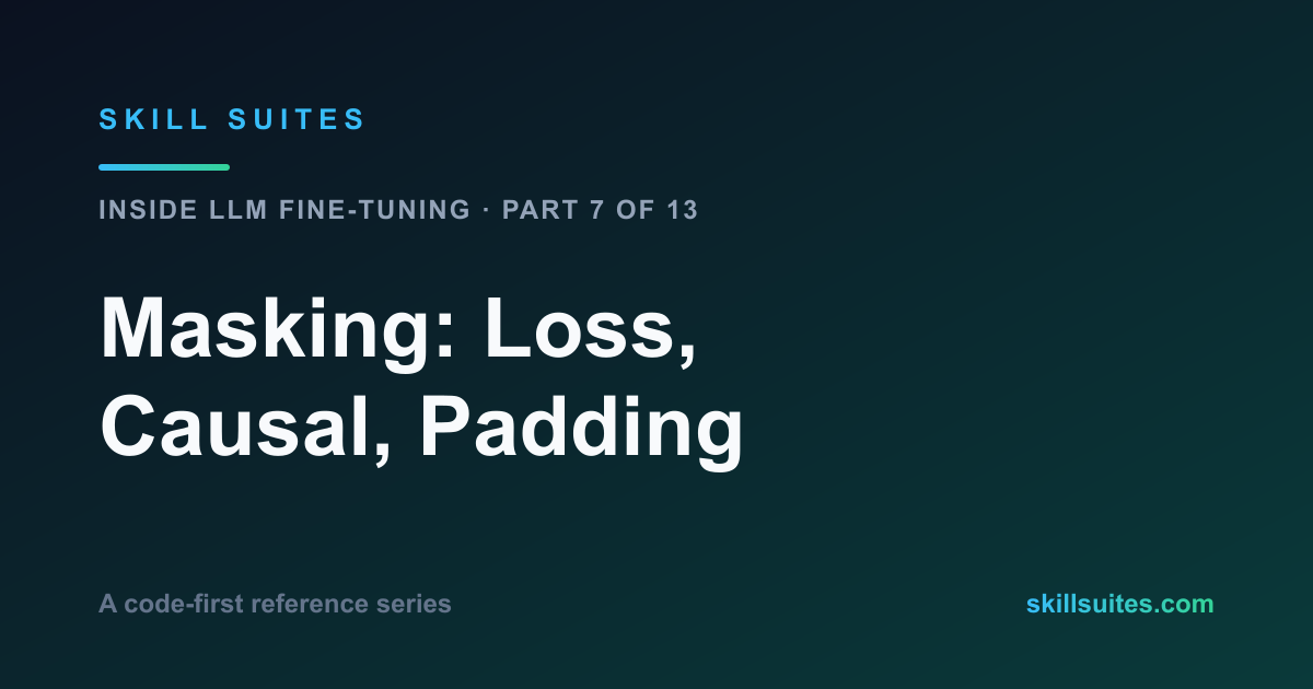 Masking in LLM Training: Loss, Causal and Padding