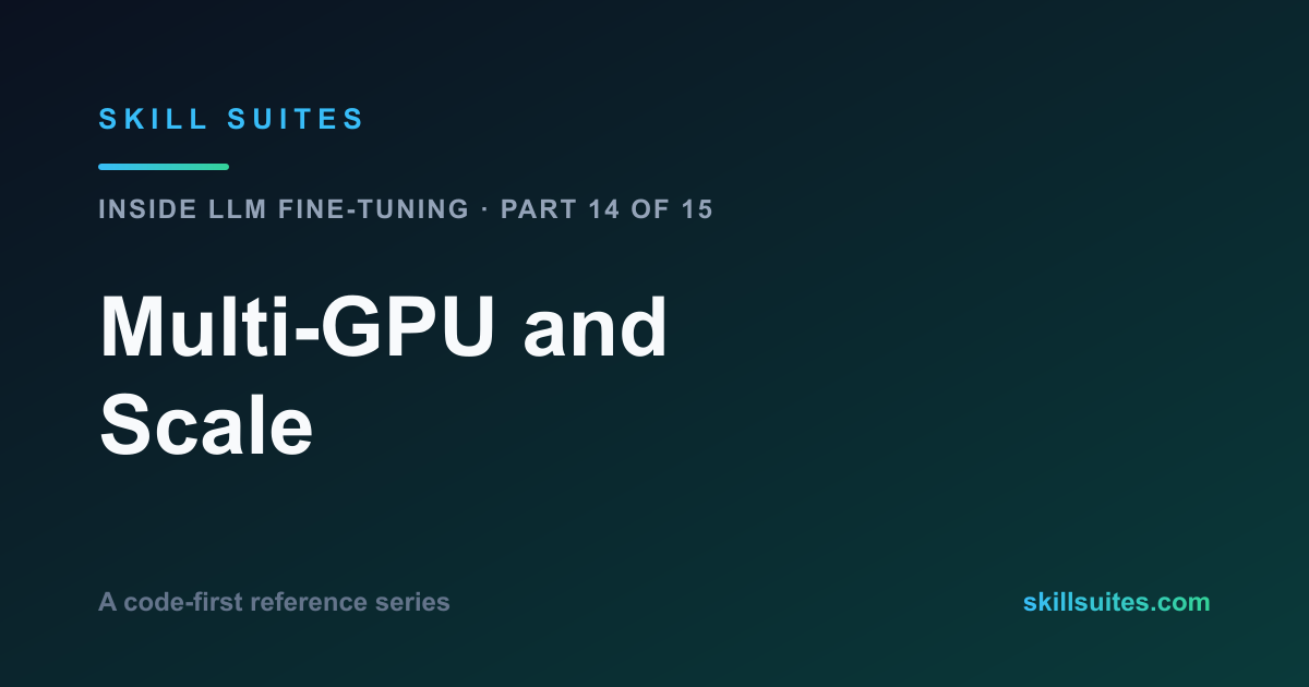 Multi-GPU Fine-Tuning: DDP, ZeRO, FSDP and the Wire Between the Cards